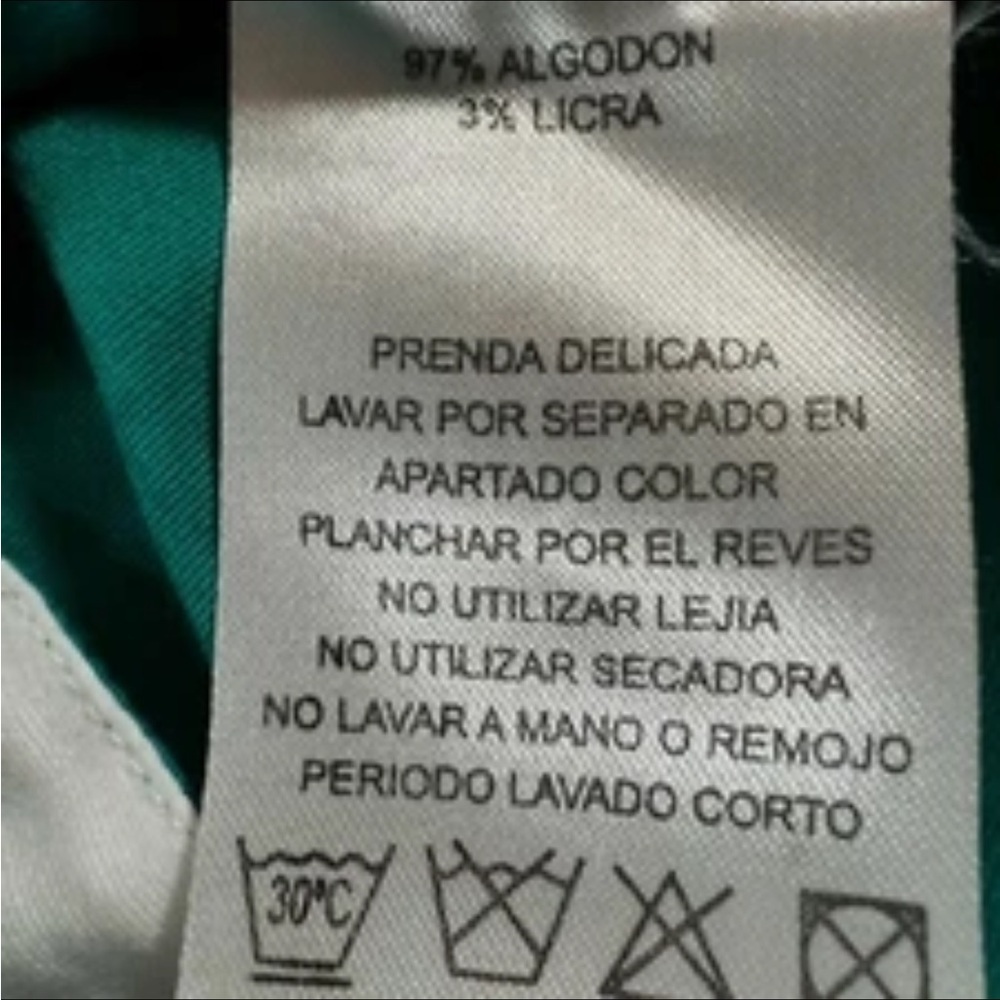 ALMATRICHI Dress Size 36 /S Turquoise Colorblock Zip Front HANDMADE MADRID SPAIN - Picture 4 of 9
